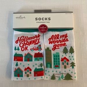 Hallmark Channel ‘Hallmark Channel On. All my worries gone.’ SOCKS 🌲🧦